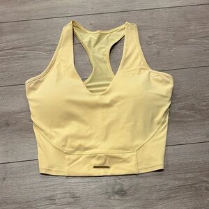 Gymshark Whitney Simmons Light Yellow Crop Top